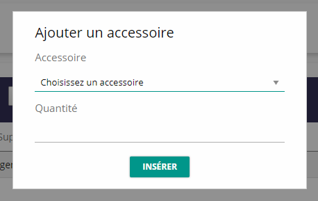 Ajout d'un accessoire